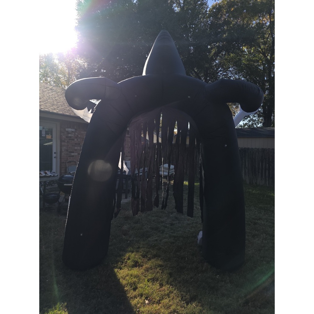 Halloween Inflatable Archway Grim Reaper Skull Ghost RIP Tombstone Yard Decor - Picture 3 of 9